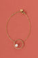 Bracelet cercle avec perle blanche