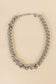 Big silver chain necklace