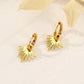 Fan earrings