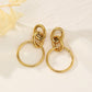 Boucle d'oreille cercles arrondis