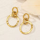 Flat circles earrings