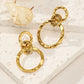 Flat circles earrings
