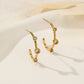 Rhinestone hoop earrings