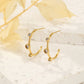 Rhinestone hoop earrings