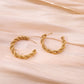 Golden hoop earrings