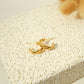 Small chunky gold hoops