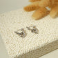 Silver link earrings