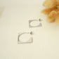 Square hoop earrings