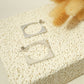 Square hoop earrings