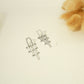 Flat golden earrings