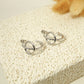 Golden hoops with a small circle in the middle