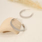 Gold leaf hoop earrings