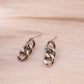 Golden link earrings