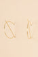 Silver barred hoop earrings