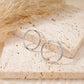 Boucles d'oreilles cercles dorées