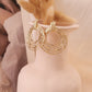 Round golden earrings