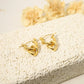 Silver link earrings