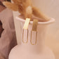 Golden dangling earrings