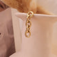Golden chain earrings