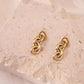 Golden chain earrings