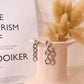 Golden chain earrings