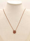 Necklace with pink pendant