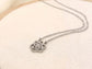 Necklace with pink pendant