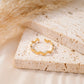 Golden zigzag ring