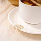 Silver curtain ring