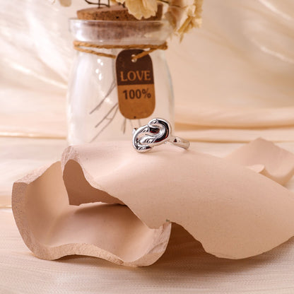 Silver infinity ring