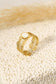 Mother-of-pearl golden ring