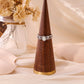 Bague strass et nacre