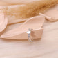 Bague strass et nacre