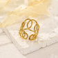 Silver cross ring