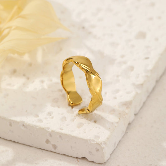 Bague vague plate