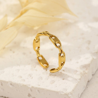 Golden Pig Nose Ring Ring