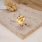 Ring with round plate