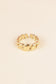 Chunky gold wavy ring