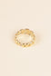 Chunky gold wavy ring