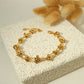 Golden knot link bracelet