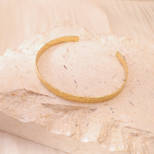Bracelet jonc martelé