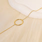 Bracelet chaîne dorée cercle
