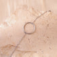 Bracelet chaîne dorée cercle