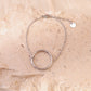 Bracelet chaîne dorée cercle