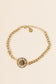 Bracelet petit maillon pendentif rond