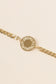 Bracelet petit maillon pendentif rond