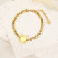 Bracelet petit maillon pendentif rond