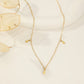 Collier avec 3 mini pendentifs gouttes