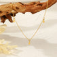 Collier avec 3 mini pendentifs gouttes