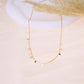Necklace with mini rectangle pendants